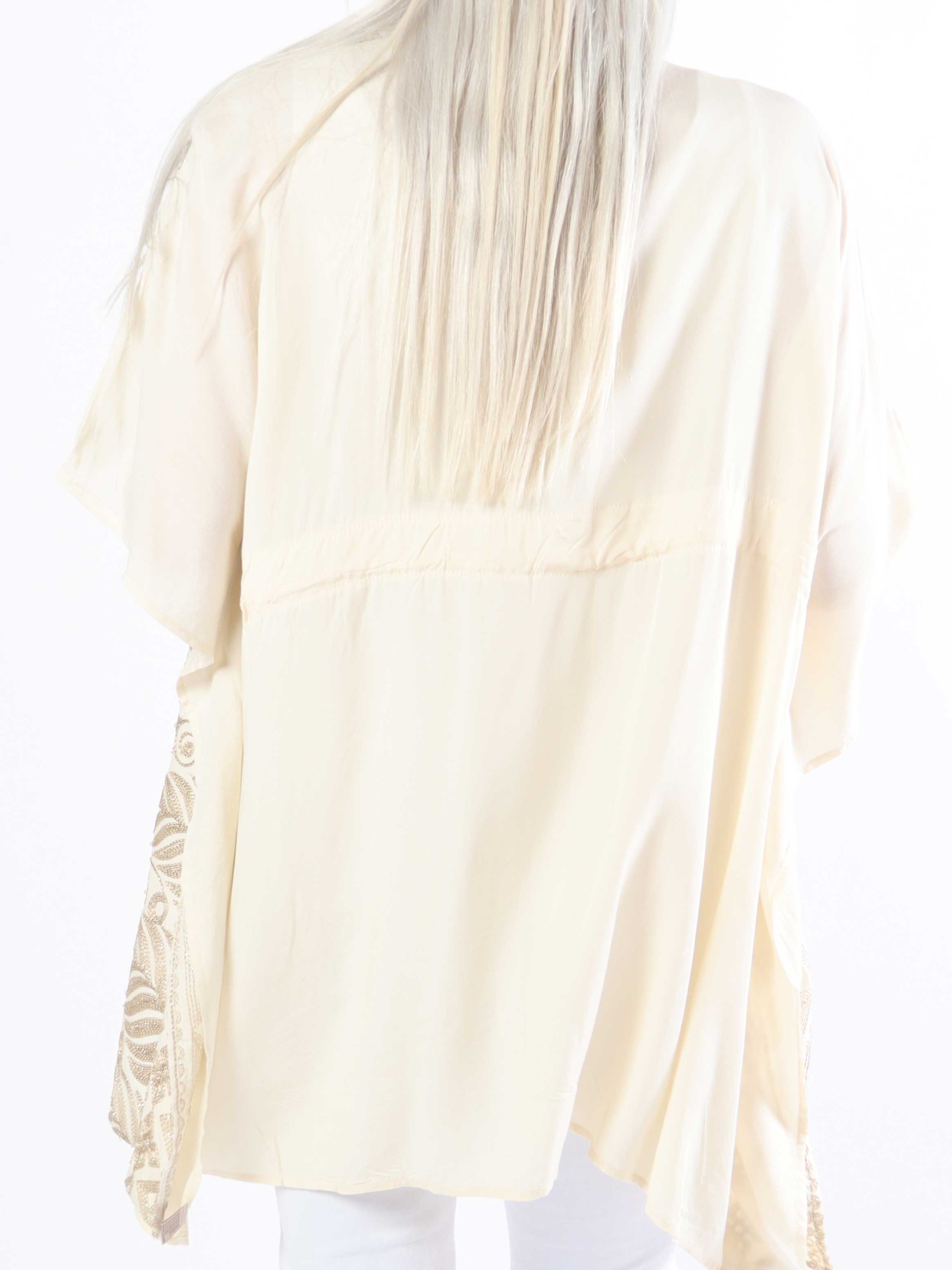 Samira - Smuk plus size kimono med brodering